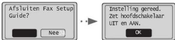 CANON iSensys FAXL410 - Sluit de Fax installmentegids en start het apparaat opnieuw. - 1