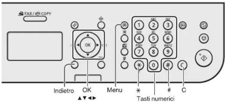 CANON iSensys FAXL410 - Esplorazione del menu e metod d'immissione del testo - 1