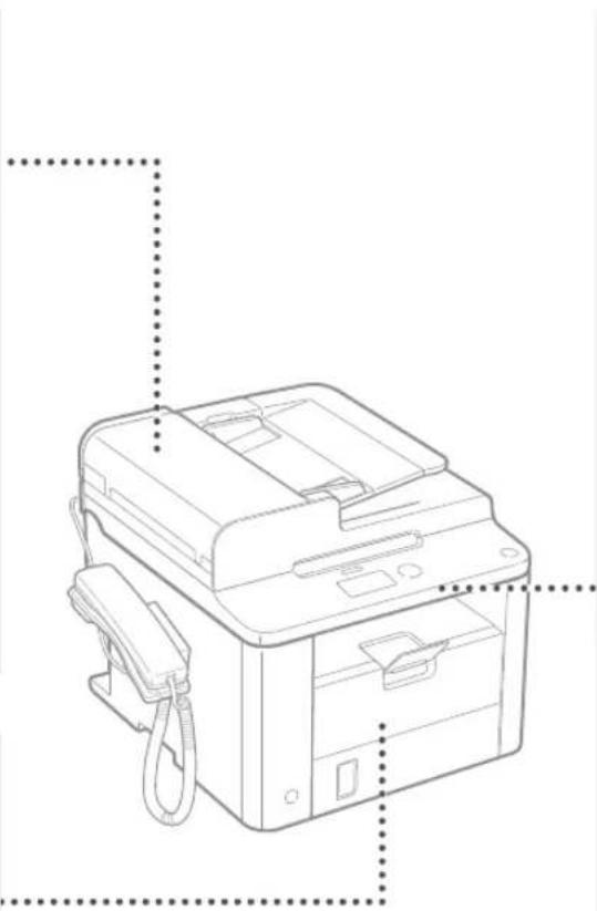 CANON iSensys FAXL410 - Papierstoringen verhelpen - 5