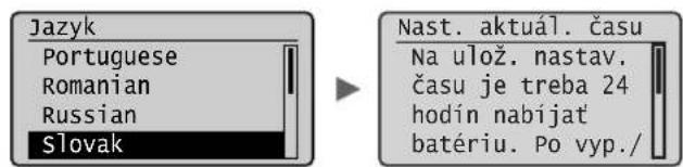 CANON iSensys FAXL410 - Zadanie pociatočného nastavenia - 1