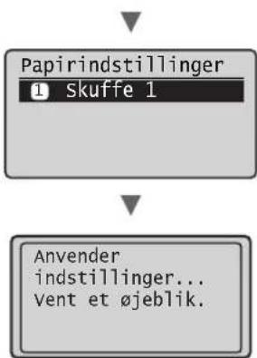 CANON iSensys FAXL410 - Indstilling af papirformat og -type - 2