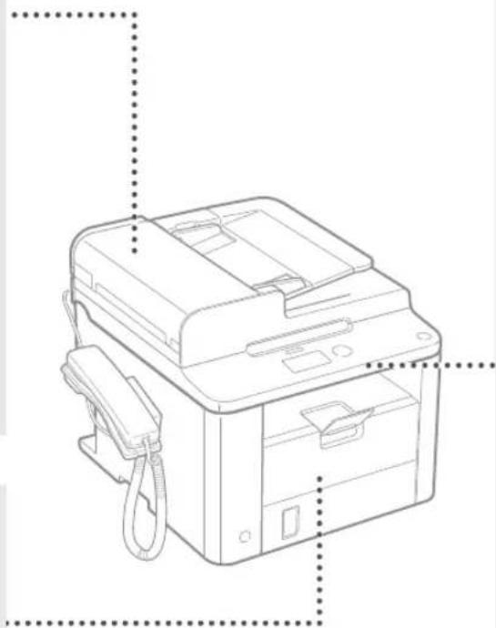 CANON iSensys FAXL410 - Retirar papel encravado - 4