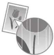 CANON iSensys FAXL410 - Wanneer er witte strepen verschijnen op de afdrukken of als de afdrukken gedeeltek van gaen - 1