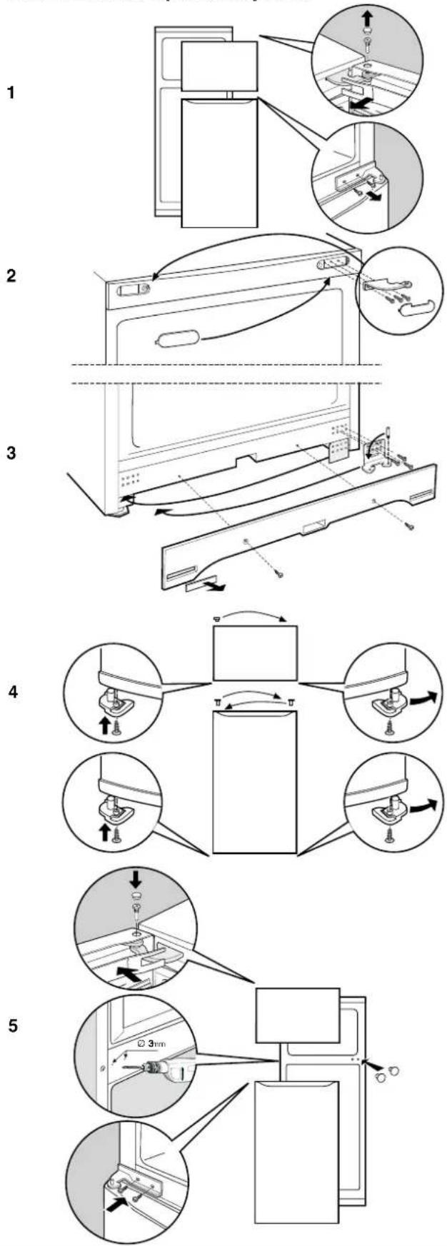 HOTPOINT-ARISTON MTM 1521 VRHA - Reversibilità apertura porte - 1