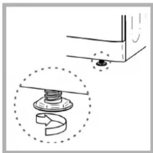 HOTPOINT-ARISTON TVF 751 (EU) - Droger waterpas zetten - 2