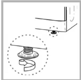 HOTPOINT-ARISTON TVF 751 (EU) - Nivelar a sua secadora - 2