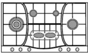 HOTPOINT-ARISTON PH 960MST (AX)HA - Practical Advice on Using the Half Fish-Kettle Burner * - 2