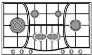 HOTPOINT-ARISTON PH 960MST (AX)HA - Consiglio pratici per l'uso dei brucitori centrali "Semi-Pesciera" - 1