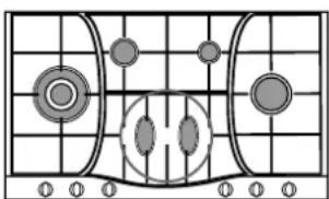 HOTPOINT-ARISTON PH 960MST (AX)HA - Quelques conseils pratiques pour比较好 utiliser les brûleurs centraux "Demi-Poissonnière" - 4