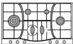 HOTPOINT-ARISTON PH 960MST (AX)HA - Practical Advice on Using the Half Fish-Kettle Burner * - 5