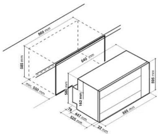 HOTPOINT-ARISTON Deco MHR 940.1 (OW) HA - Installation des jours à encastrer - 3