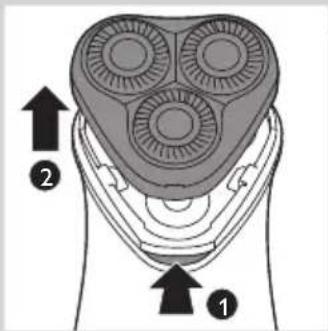 PHILIPS HQ6927 - Einmal wochentlich: Schereinheit und Haarauffangkammer - 2