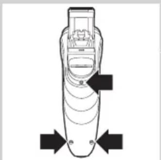 PHILIPS Series 3000 HQ6906 - Udtagning af det genopladelige batteri - 1