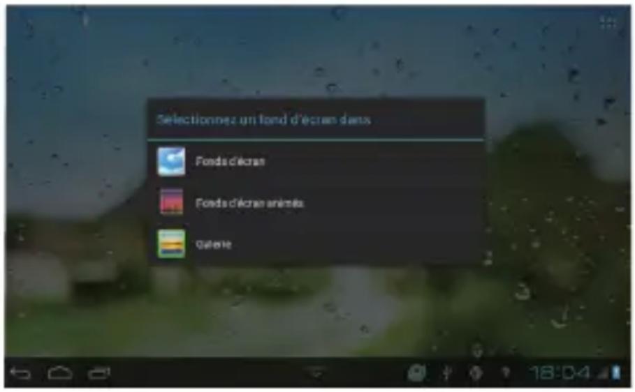 HUAWEI MediaPad 7 Lite - Modification du fond d'écran - 1