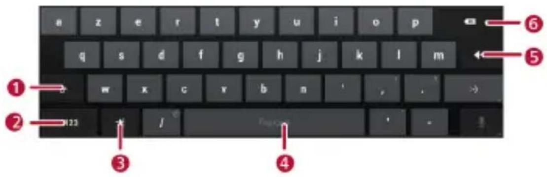 HUAWEI MediaPad 7 Lite - Clavier Android - 1