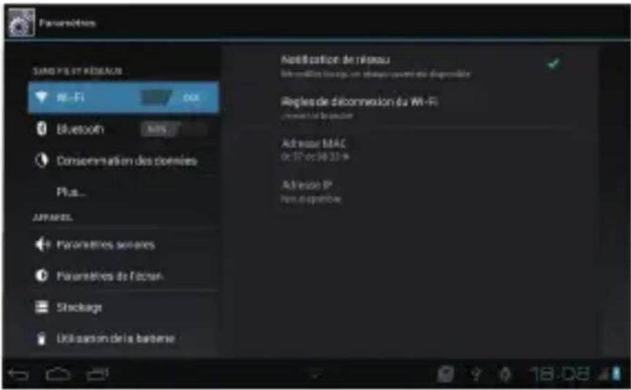 HUAWEI MediaPad 7 Lite - Configuration des paramètres Wi-Fi - 1