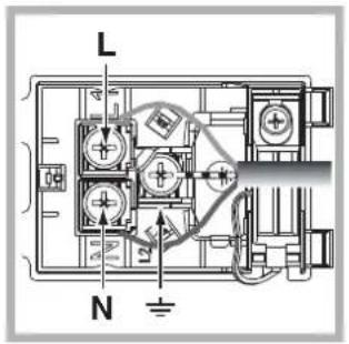 HOTPOINT-ARISTON FK 1037EN .20 XHA - Fitting the power supply cable - 2