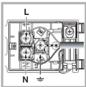 HOTPOINT-ARISTON FK 1037EN .20 XHA - Montaje del cable de alimentación eléctrica - 2