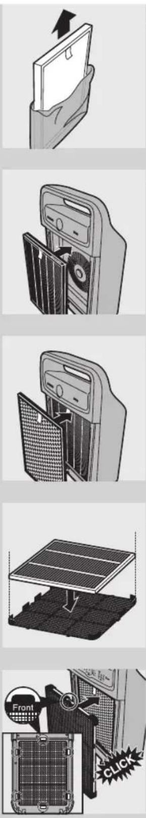 PHILIPS AC4004 - Placing the filters - 4