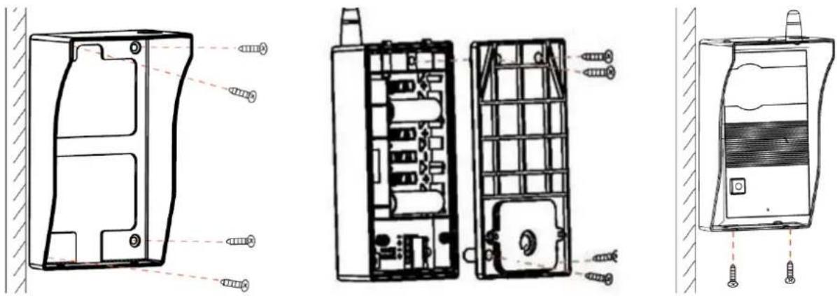 ABUS TVAC80020A - Montage van het deurstation - 1