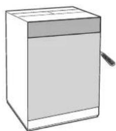 INDESIT IWME 127 - Zakladanie drewnianego panelu na drzwimumieszczenie urzadzenia w meblu: - 1