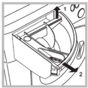 INDESIT IWME 127 - Czyszczenie szufladki naśrodki piorace - 1