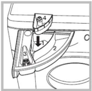 INDESIT IWME 127 - Tiroir à produits lessiviels - 1