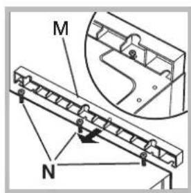 INDESIT IWME 127 - Regolazione in altezza della macchina. - 2