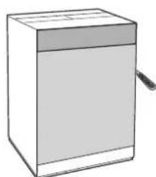 INDESIT IWME 127 - Application du panneau d'habillage en bois sur la porte et montage du machine à laver à l'intérieur des éléments: - 1
