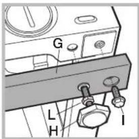 INDESIT IWME 127 - Regulacja wysokość urzadzenia. - 1
