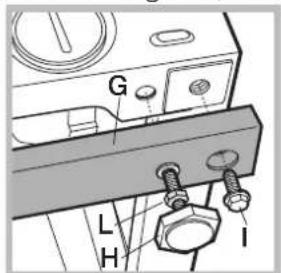 INDESIT IWME 127 - Adjusting the appliance height. - 1