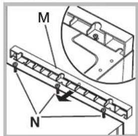 INDESIT IWME 127 - Adjusting the appliance height. - 2