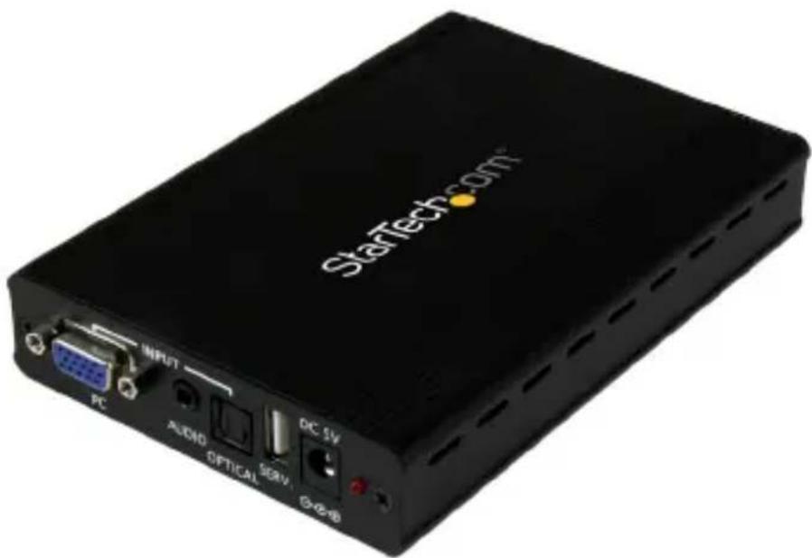 StarTech.com VGA2HDPRO2 - VGA-HDMI® ピデ才コンバーナ（スケーパ付き） - 1