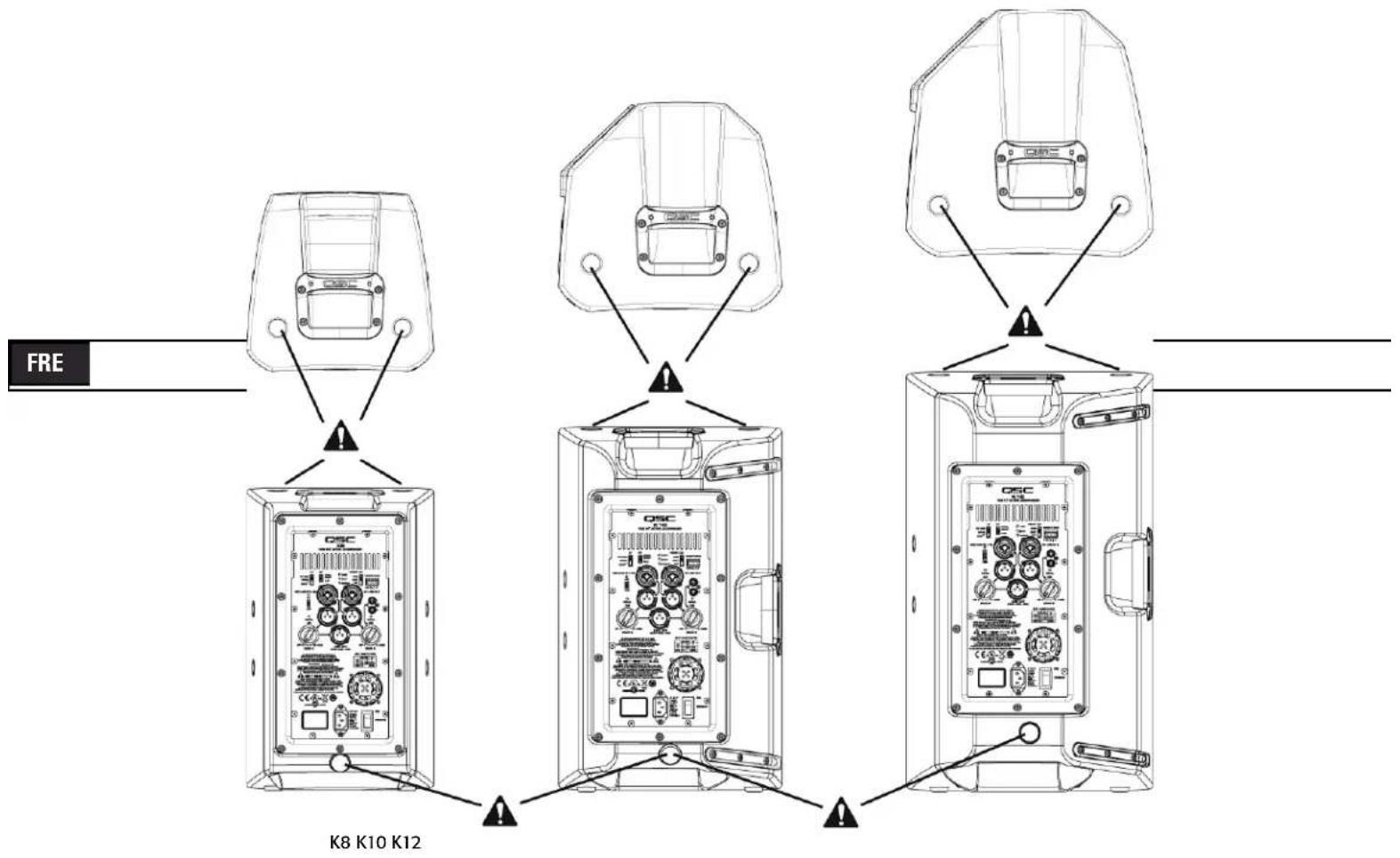 QSC K12 - Points de suspension intégrés (installations suspendues) - 2