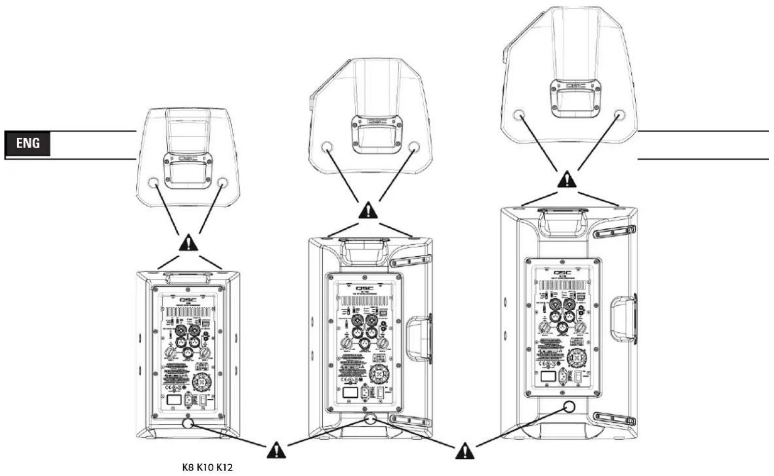 QSC K12 - Integrated Suspension Points (suspended installations) - 2