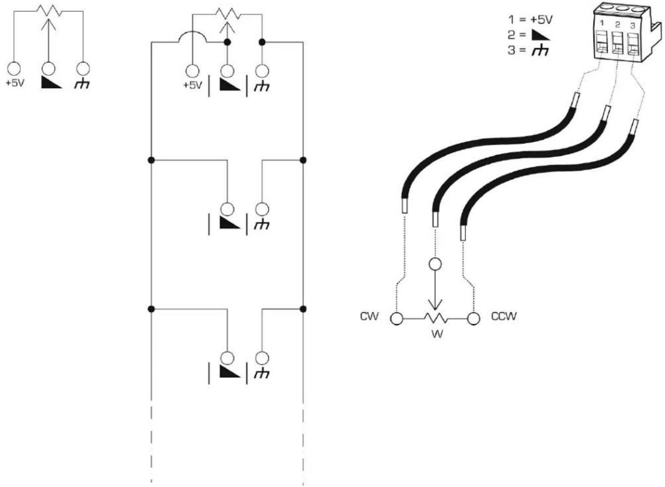 QSC KSUB - Esquema de cableado correcto para el atenuador de ganancia - 1