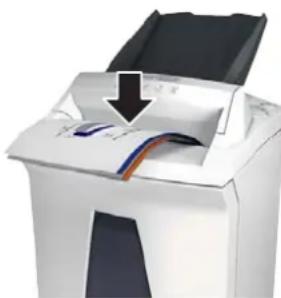 HSM Securio AF 150 0.78 x 11mm - Introducerea hartiie direct in orifi ciul de alimentare - 1