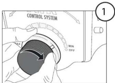 Roesle Sport F50 - Adjusting the air control - 1