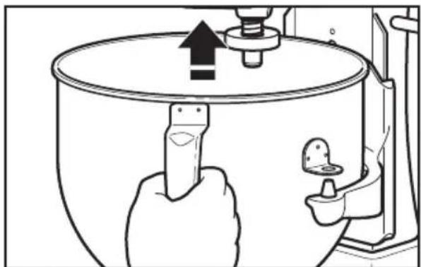 KITCHENAID 5KSM6521XECA - Desmontaje del bol y los batidores - 4