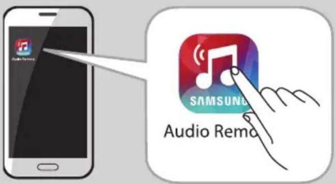 SAMSUNG HWJ470 - Zagon aplikacije Samsung Audio Remote - 1