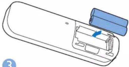 PHILIPS D1253W - Insérez les piles fournies - 2