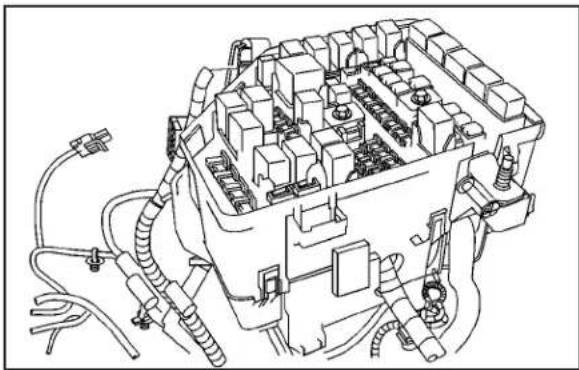 CADILLAC SRX (2007) - Bloc-fusiblessouslecapot - 1