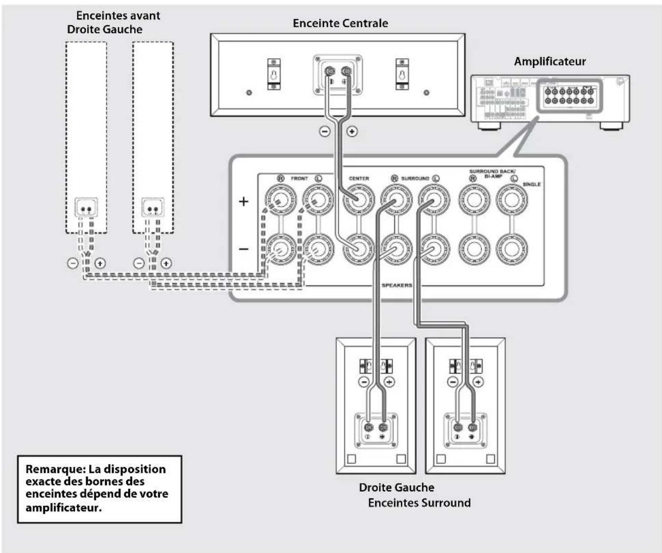 YAMAHA NSP51 - Diagramme de raccordement - 1