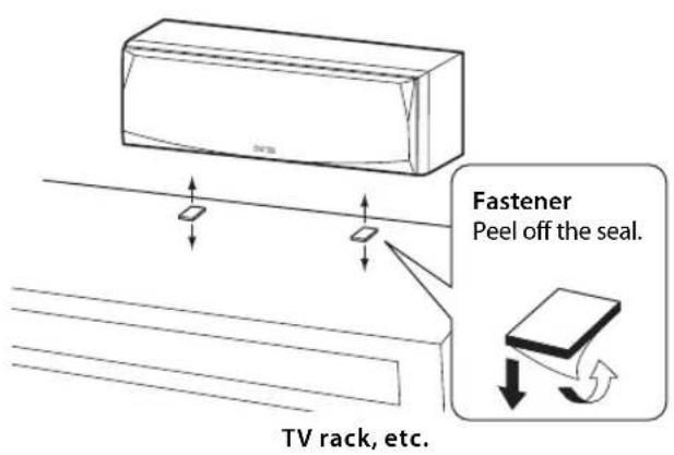 YAMAHA NSP51 - Installing the center speaker - 1