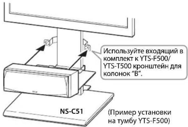YAMAHA NSP51 - YctaHOBKa ceHTpaJIbHOJ KOJOhKHa Tym6y dJIra TeJIeBn3Opa Yamaha YTS-F500/YTS-T500 - 2