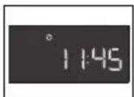 AEG MW17EG10M - Changement de l'heure lorsque l'horloge est reglee - 1