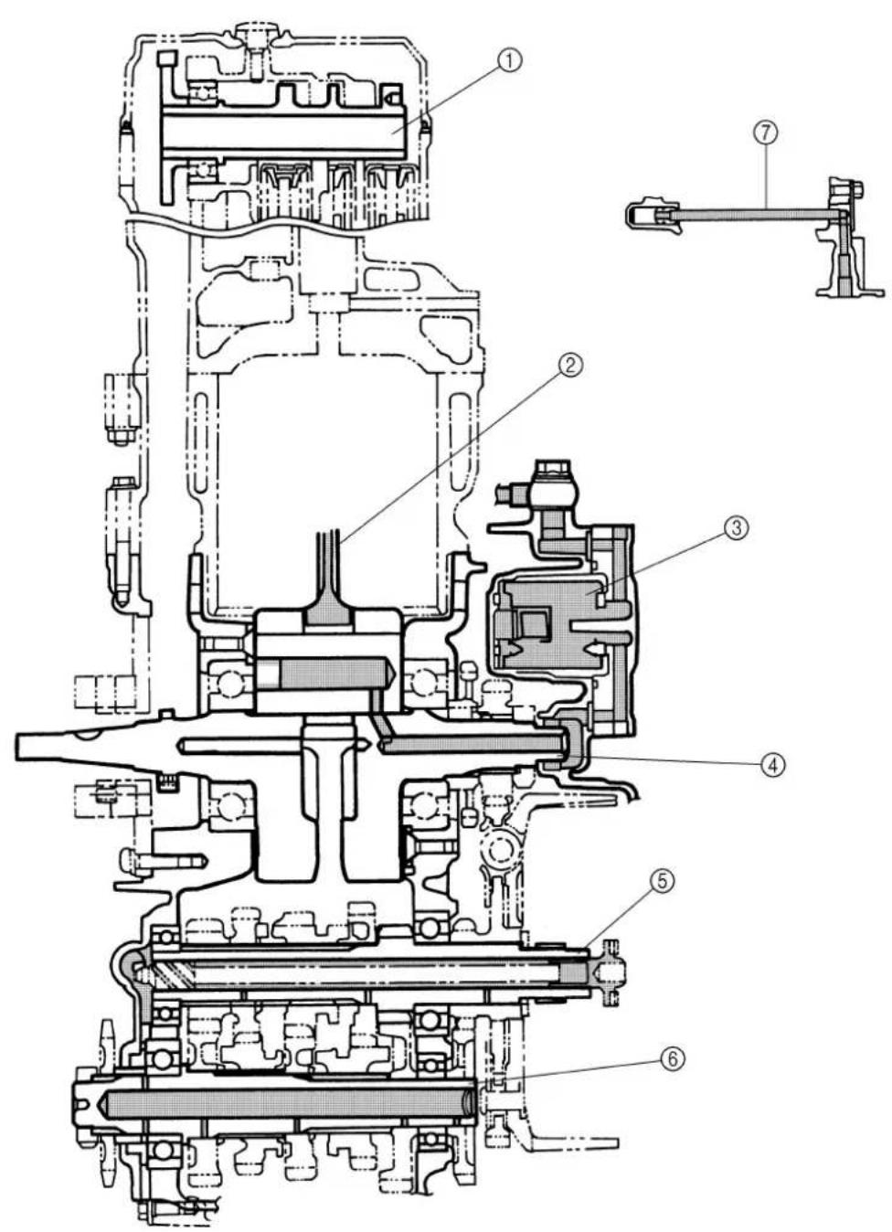 YAMAHA WR400F (1999) - SCHEMAS DE GRAISSAGE - 1