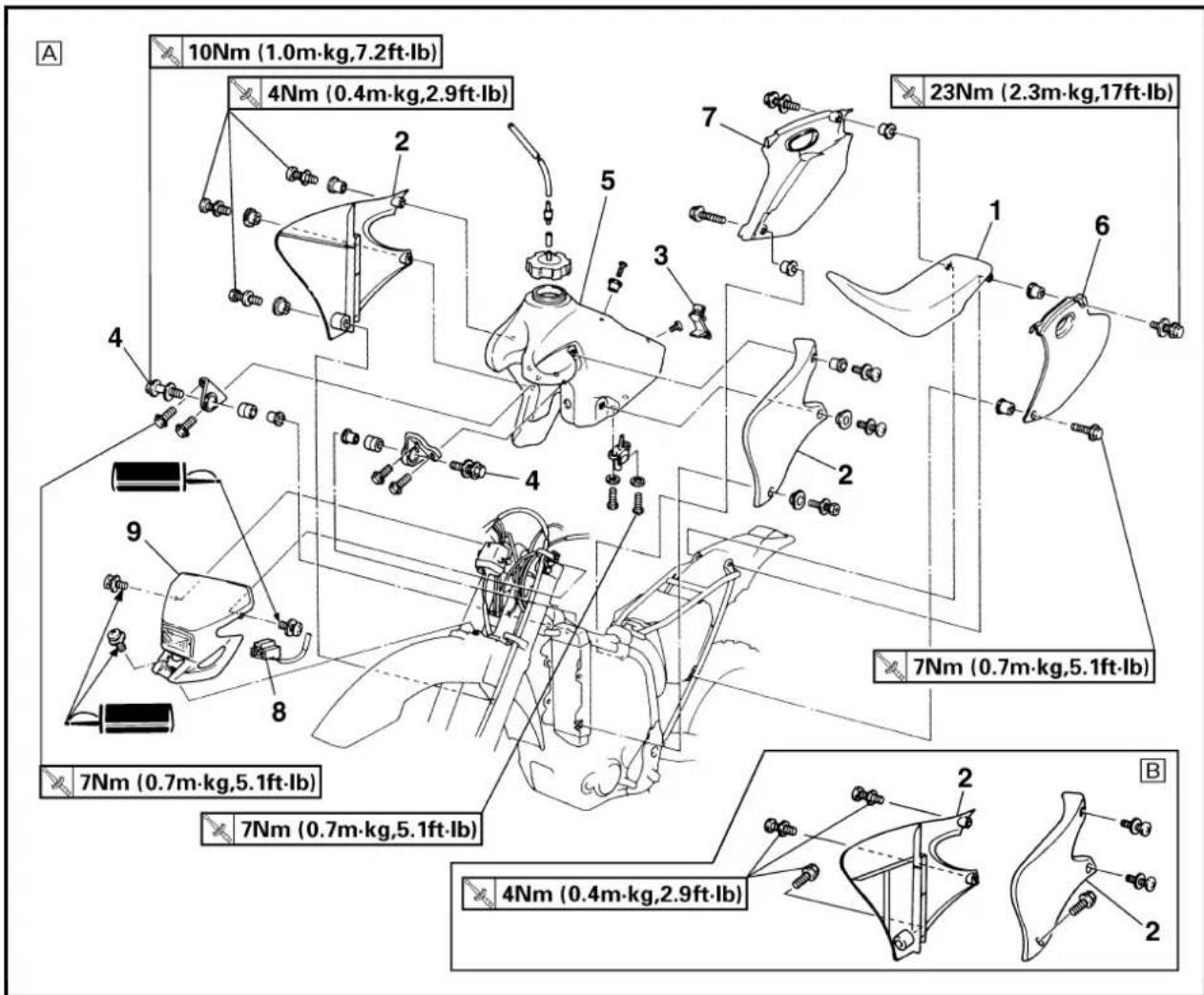 YAMAHA WR400F (1999) - ENGINE - 2