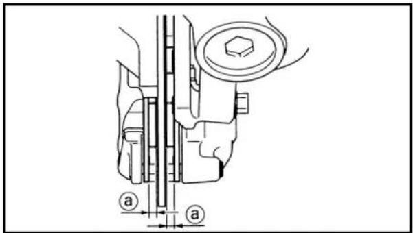 YAMAHA WR400F (1999) - REAR BRAKE ADJUSTMENT/ FRONT BRAKE PAD INSPECTION AND REPLACEMENT - 5