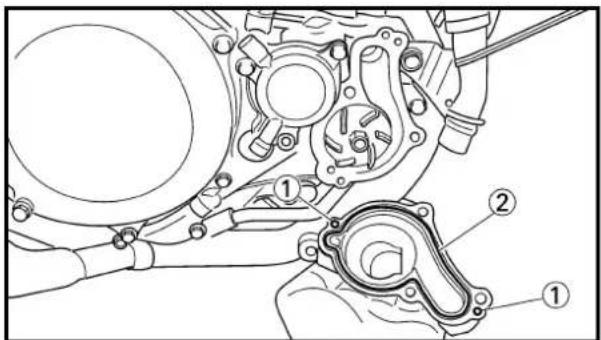 YAMAHA WR400F (1999) - Cubierta del carter (derecho) - 4